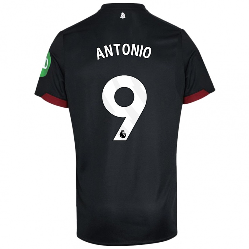 Criança Camisola Michail Antonio #9 Preto Branco Alternativa 2024/25 Camisa Brasil