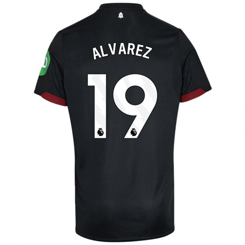 Criança Camisola Edson Alvarez #19 Preto Branco Alternativa 2024/25 Camisa Brasil