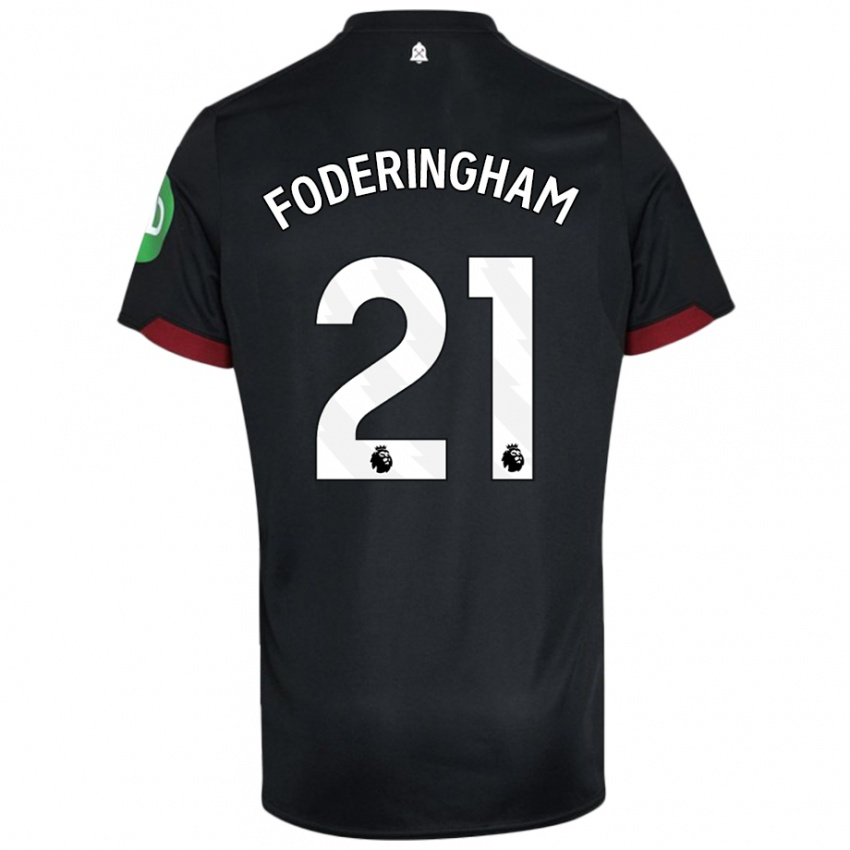 Criança Camisola Wes Foderingham #21 Preto Branco Alternativa 2024/25 Camisa Brasil