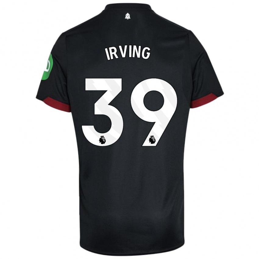 Criança Camisola Andy Irving #39 Preto Branco Alternativa 2024/25 Camisa Brasil