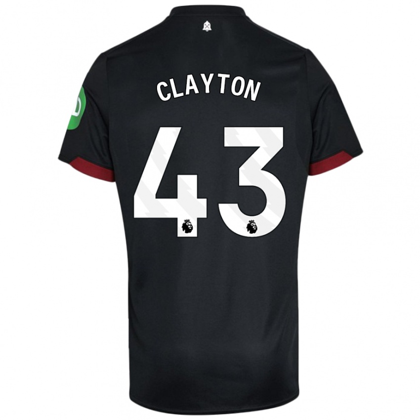 Criança Camisola Regan Clayton #43 Preto Branco Alternativa 2024/25 Camisa Brasil