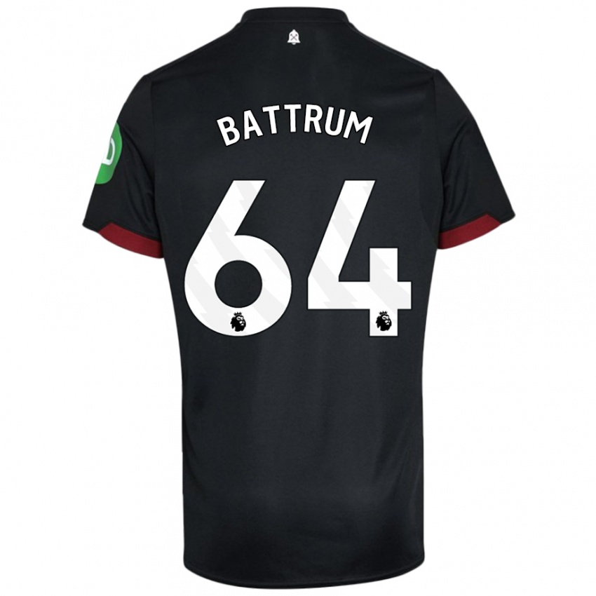 Criança Camisola Ryan Battrum #64 Preto Branco Alternativa 2024/25 Camisa Brasil