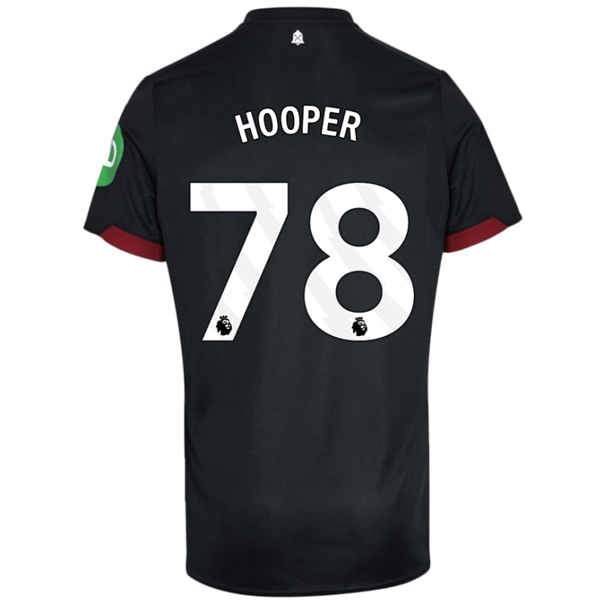 Criança Camisola Finley Hooper #78 Preto Branco Alternativa 2024/25 Camisa Brasil