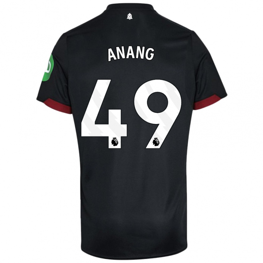 Criança Camisola Joseph Anang #49 Preto Branco Alternativa 2024/25 Camisa Brasil