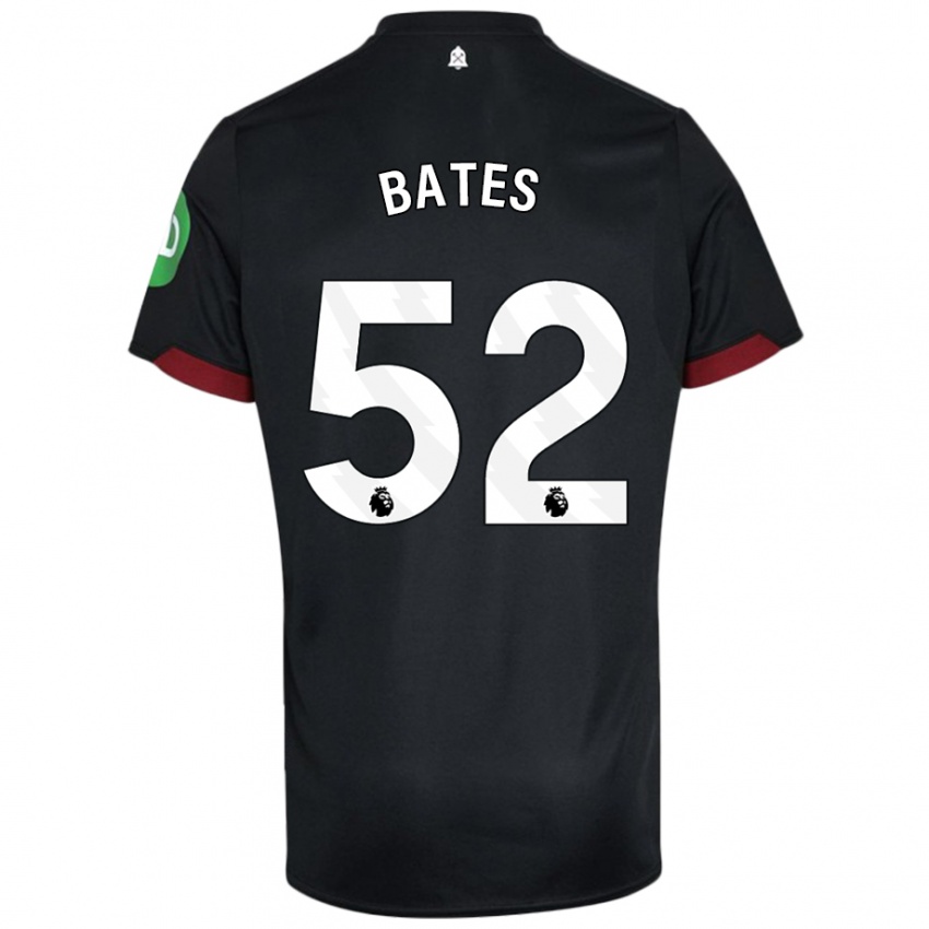 Criança Camisola Billy Bates #52 Preto Branco Alternativa 2024/25 Camisa Brasil