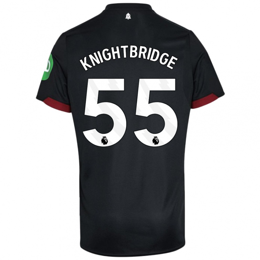 Criança Camisola Jacob Knightbridge #55 Preto Branco Alternativa 2024/25 Camisa Brasil