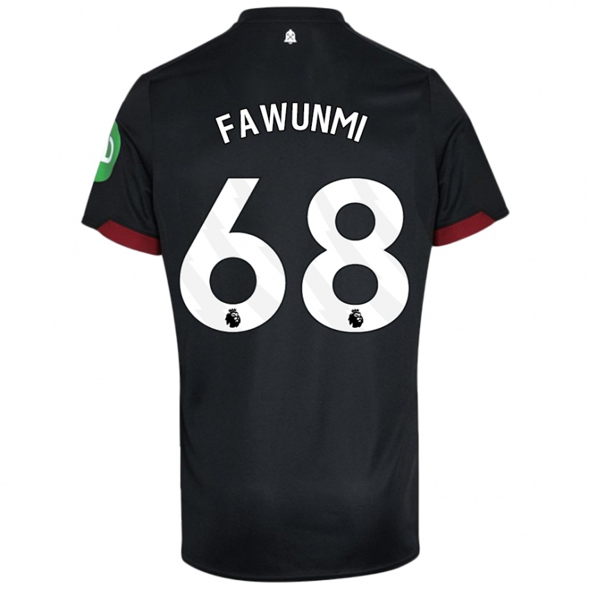 Criança Camisola Favour Fawunmi #68 Preto Branco Alternativa 2024/25 Camisa Brasil