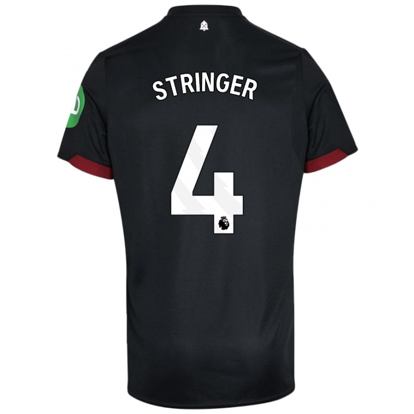 Criança Camisola Abbey-Leigh Stringer #4 Preto Branco Alternativa 2024/25 Camisa Brasil