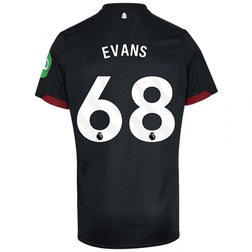 Criança Camisola Isaac Evans #68 Preto Branco Alternativa 2024/25 Camisa Brasil