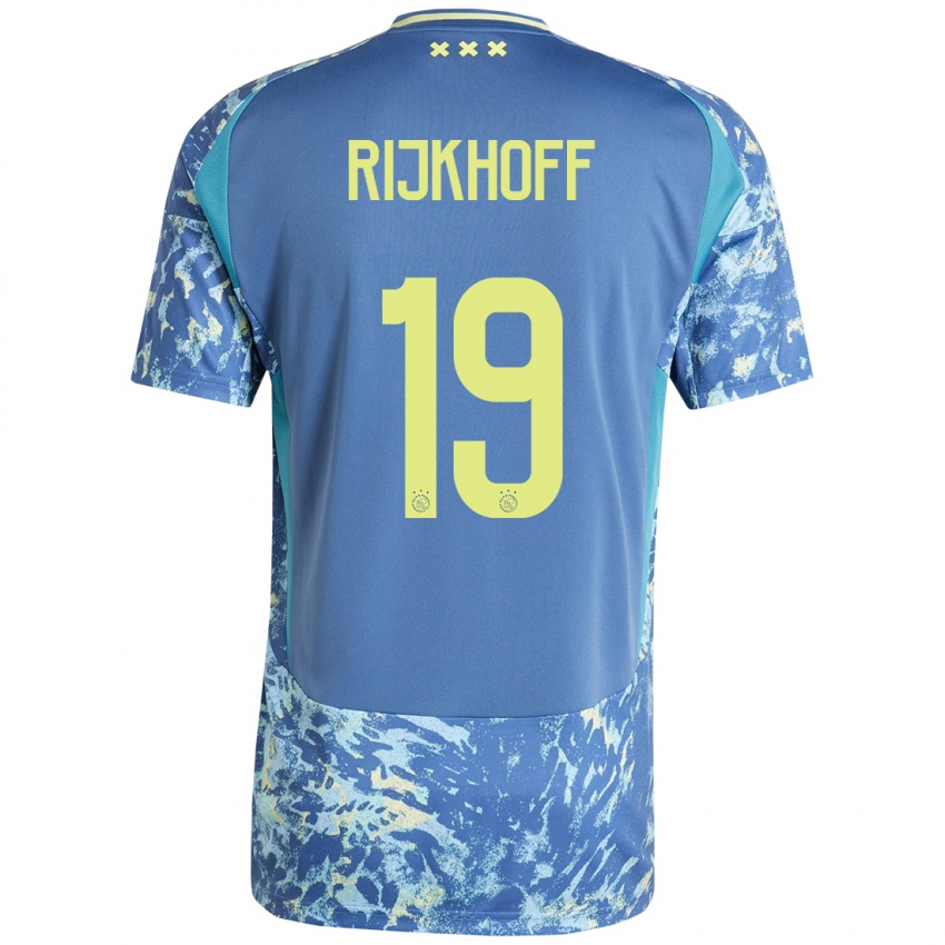 Criança Camisola Julian Rijkhoff #19 Amarelo Azul Cinzento Alternativa 2024/25 Camisa Brasil