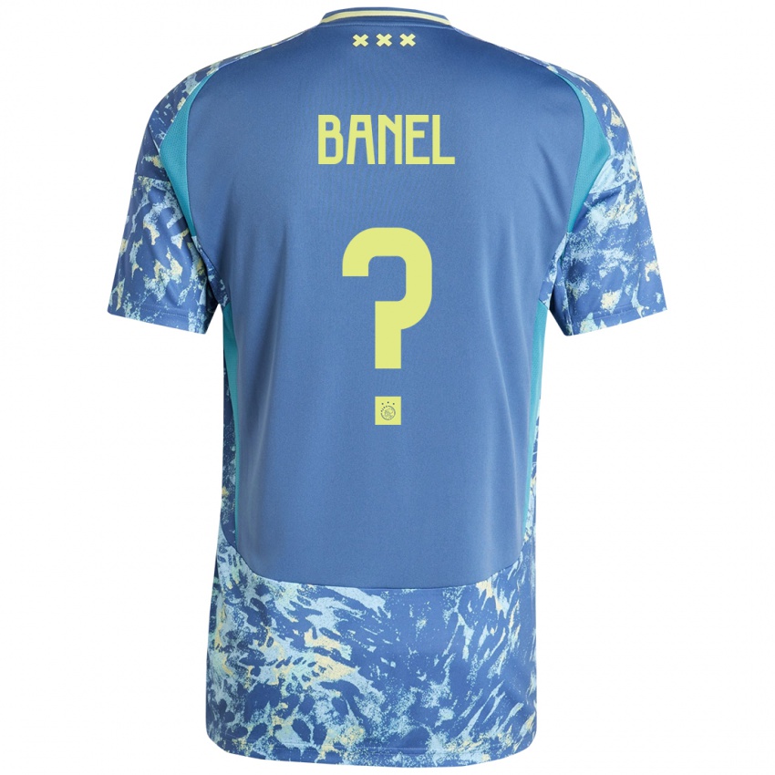 Criança Camisola Jaydon Banel #0 Amarelo Azul Cinzento Alternativa 2024/25 Camisa Brasil