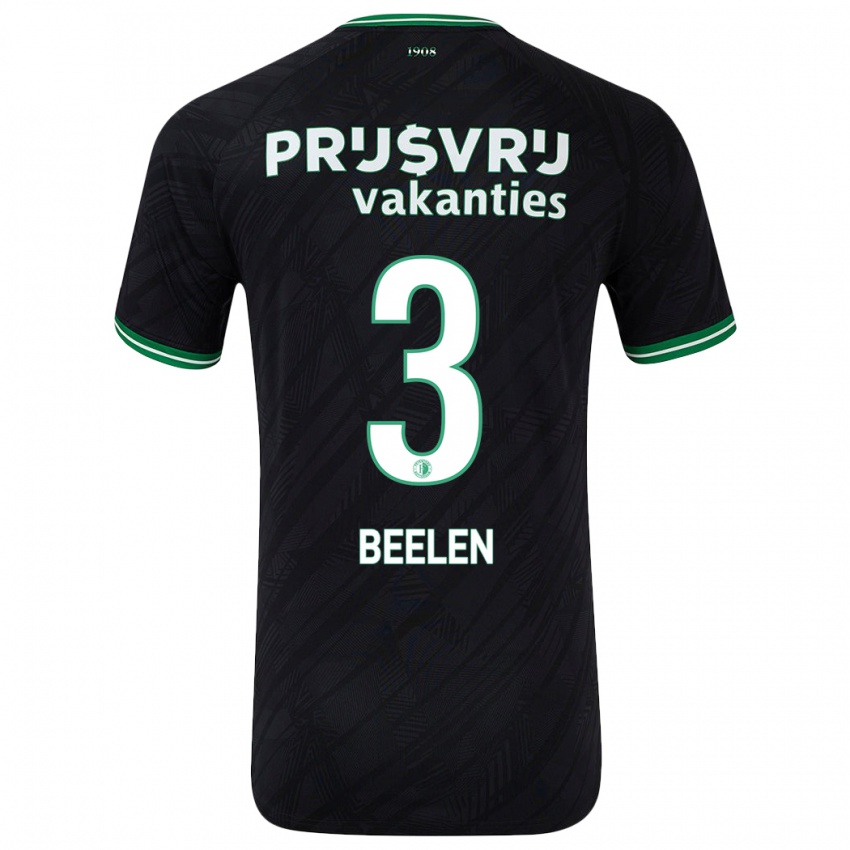 Criança Camisola Thomas Beelen #3 Verde Preto Alternativa 2024/25 Camisa Brasil