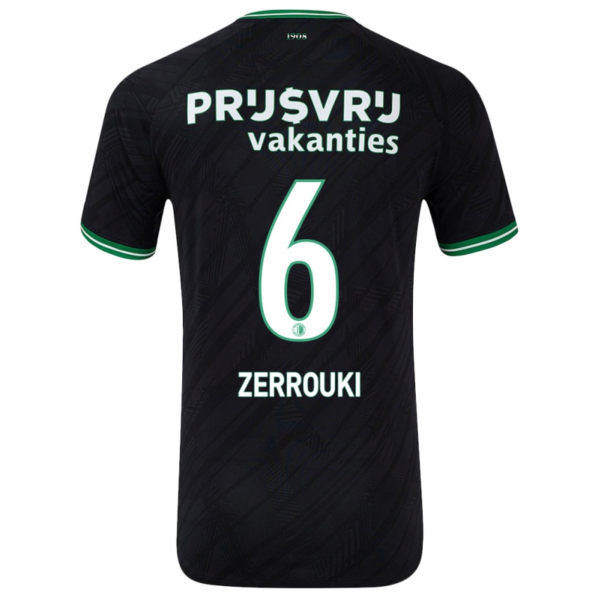 Criança Camisola Ramiz Zerrouki #6 Verde Preto Alternativa 2024/25 Camisa Brasil