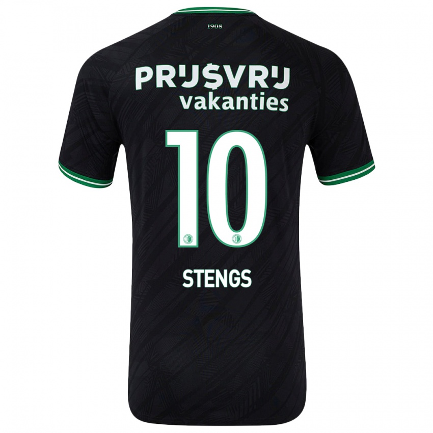 Criança Camisola Calvin Stengs #10 Verde Preto Alternativa 2024/25 Camisa Brasil