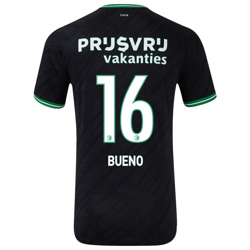 Criança Camisola Hugo Bueno #16 Verde Preto Alternativa 2024/25 Camisa Brasil