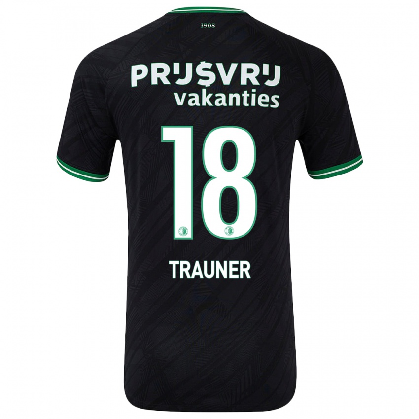 Criança Camisola Gernot Trauner #18 Verde Preto Alternativa 2024/25 Camisa Brasil