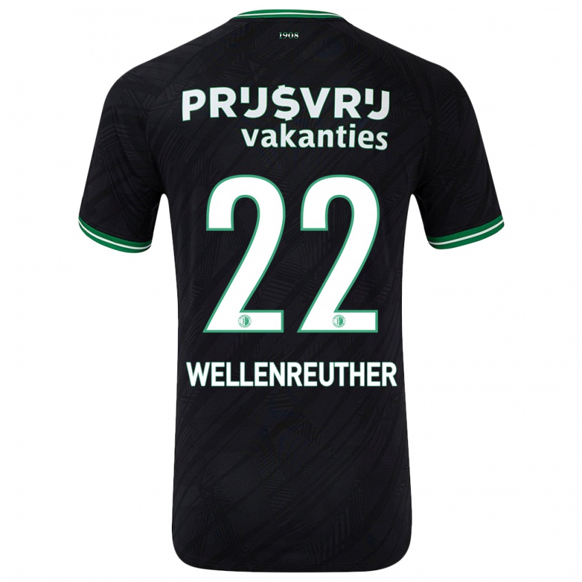 Criança Camisola Timon Wellenreuther #22 Verde Preto Alternativa 2024/25 Camisa Brasil