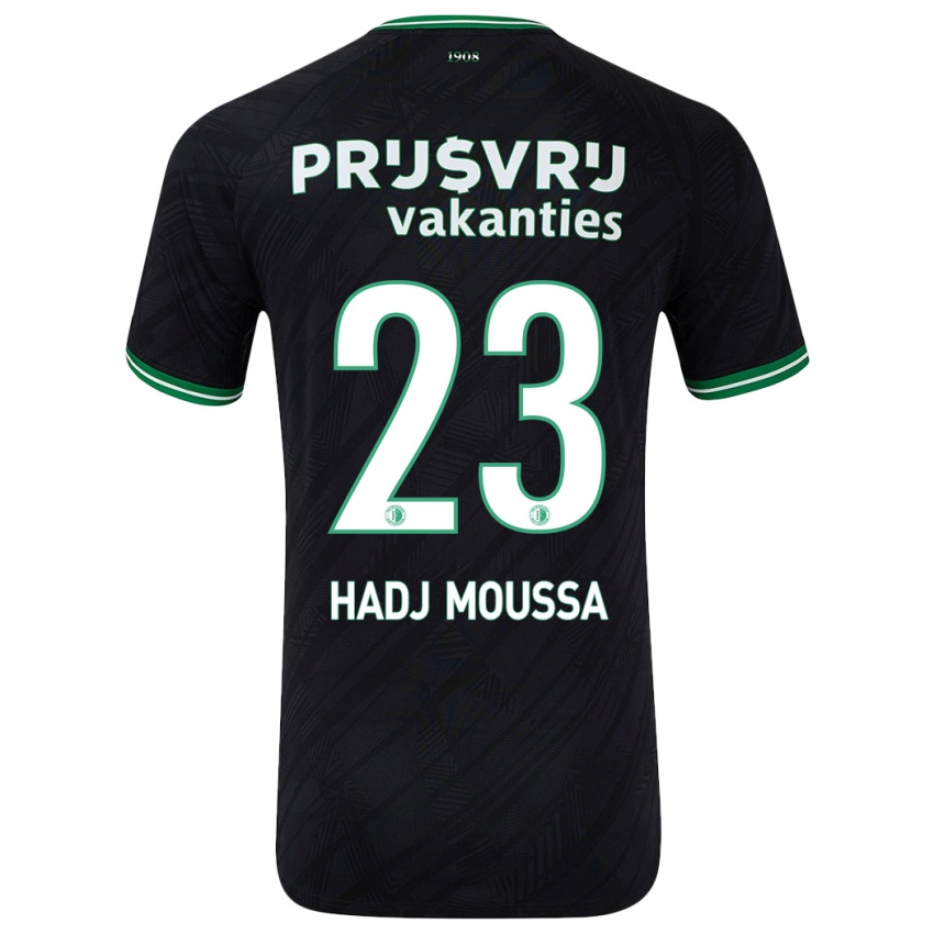 Criança Camisola Anis Hadj Moussa #23 Verde Preto Alternativa 2024/25 Camisa Brasil