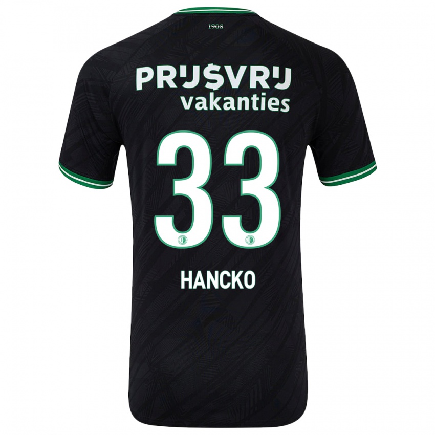 Criança Camisola David Hancko #33 Verde Preto Alternativa 2024/25 Camisa Brasil