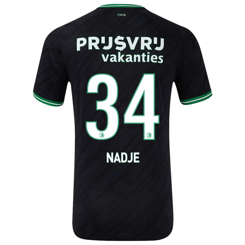 Criança Camisola Chris-Kévin Nadje #34 Verde Preto Alternativa 2024/25 Camisa Brasil