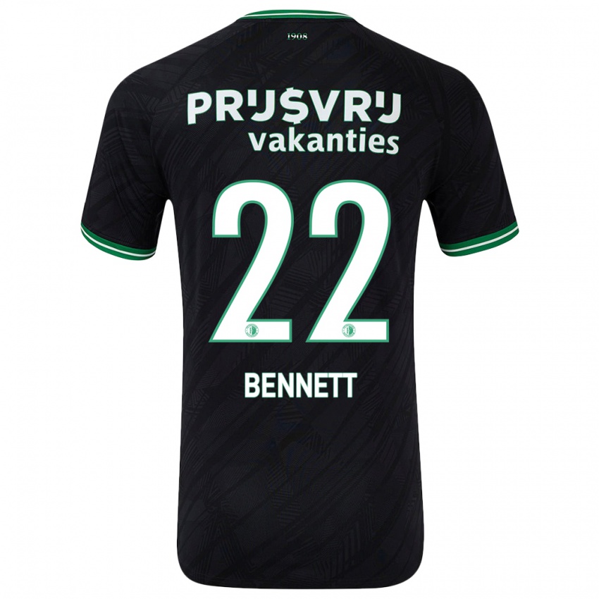 Criança Camisola Walter Bennett #22 Verde Preto Alternativa 2024/25 Camisa Brasil