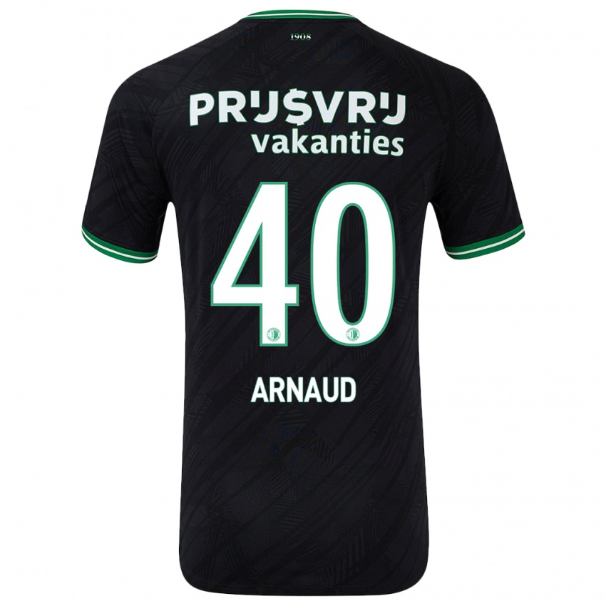 Criança Camisola Lugene Arnaud #40 Verde Preto Alternativa 2024/25 Camisa Brasil