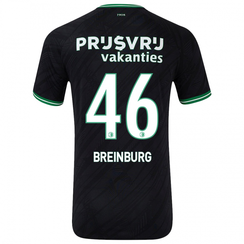 Criança Camisola Rainey Breinburg #46 Verde Preto Alternativa 2024/25 Camisa Brasil