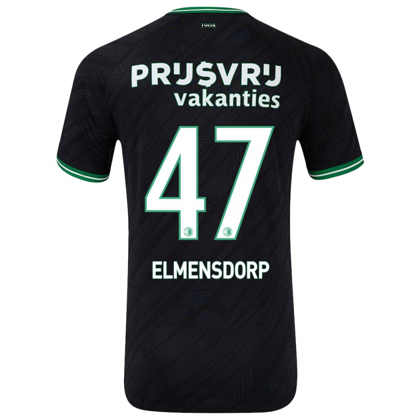 Criança Camisola Paris Elmensdorp #47 Verde Preto Alternativa 2024/25 Camisa Brasil