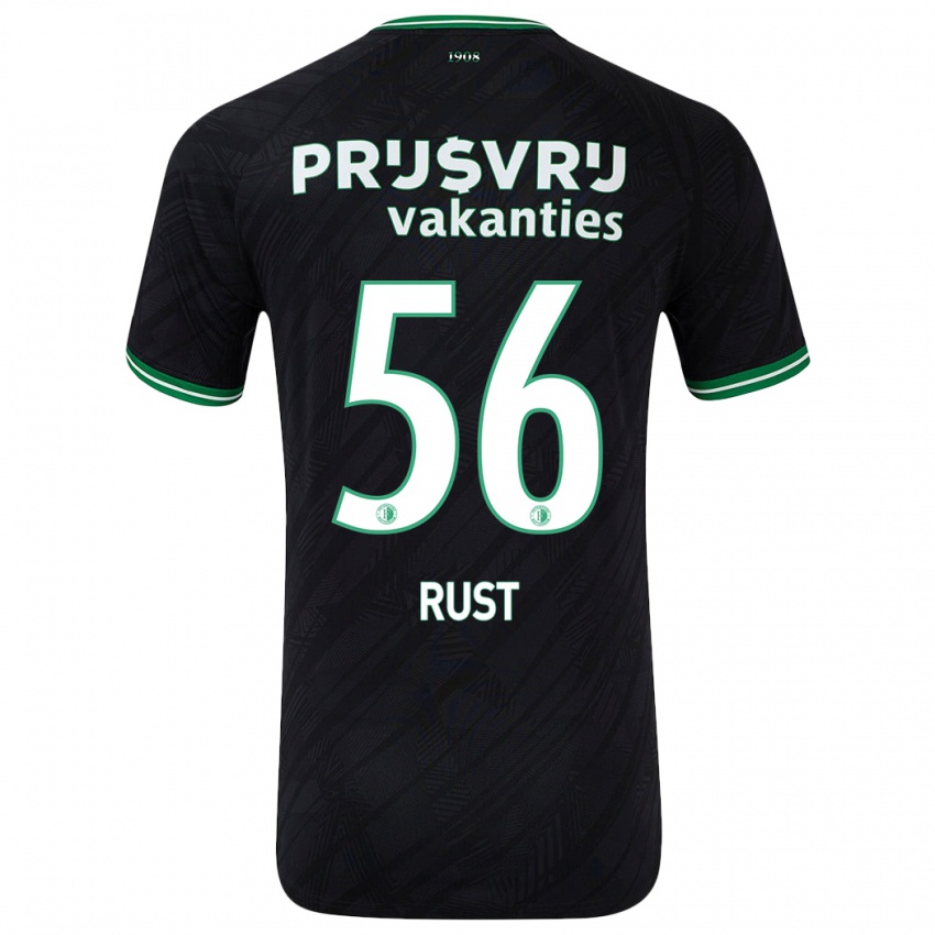 Criança Camisola Fabiano Rust #56 Verde Preto Alternativa 2024/25 Camisa Brasil