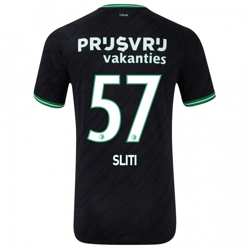 Criança Camisola Aymen Sliti #57 Verde Preto Alternativa 2024/25 Camisa Brasil