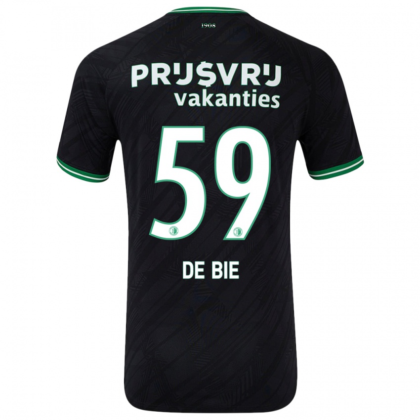 Criança Camisola Joey De Bie #59 Verde Preto Alternativa 2024/25 Camisa Brasil