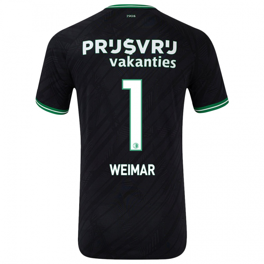 Criança Camisola Jacintha Weimar #1 Verde Preto Alternativa 2024/25 Camisa Brasil