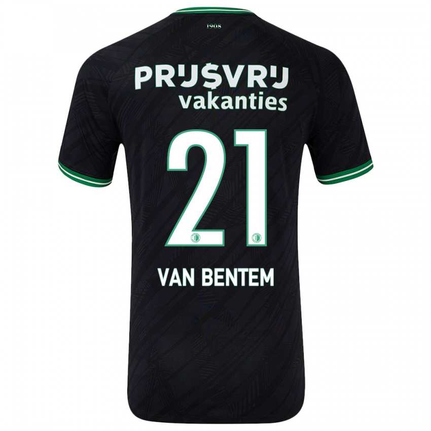 Criança Camisola Tess Van Bentem #21 Verde Preto Alternativa 2024/25 Camisa Brasil