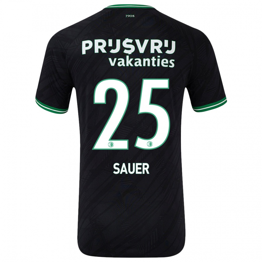 Criança Camisola Leo Sauer #25 Verde Preto Alternativa 2024/25 Camisa Brasil