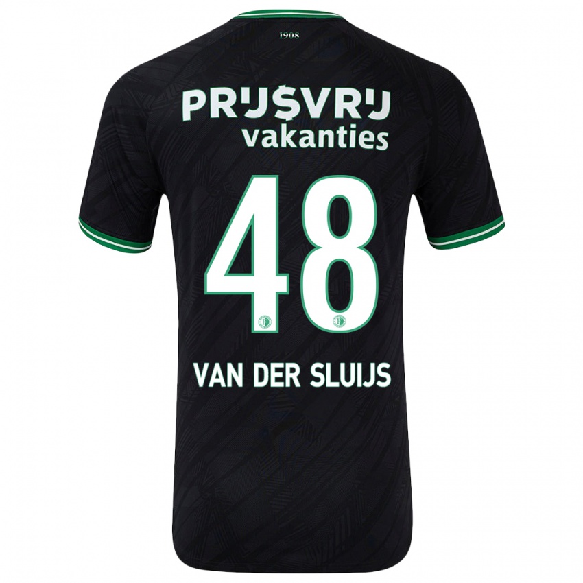 Criança Camisola Joep Van Der Sluijs #48 Verde Preto Alternativa 2024/25 Camisa Brasil