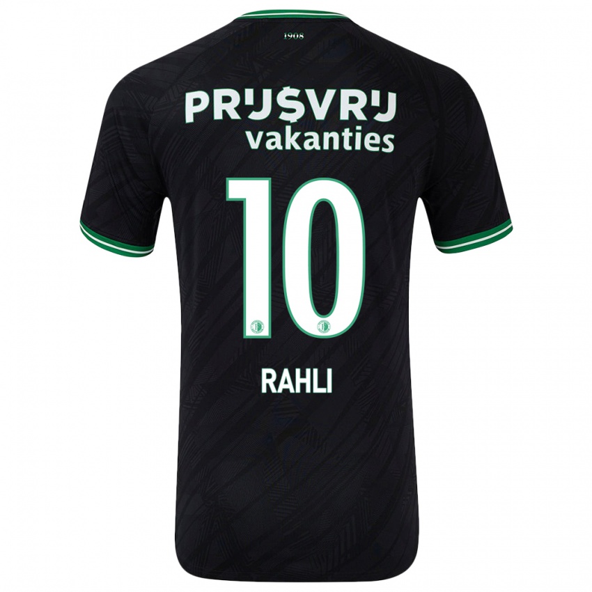 Criança Camisola Khalid Rahli #10 Verde Preto Alternativa 2024/25 Camisa Brasil