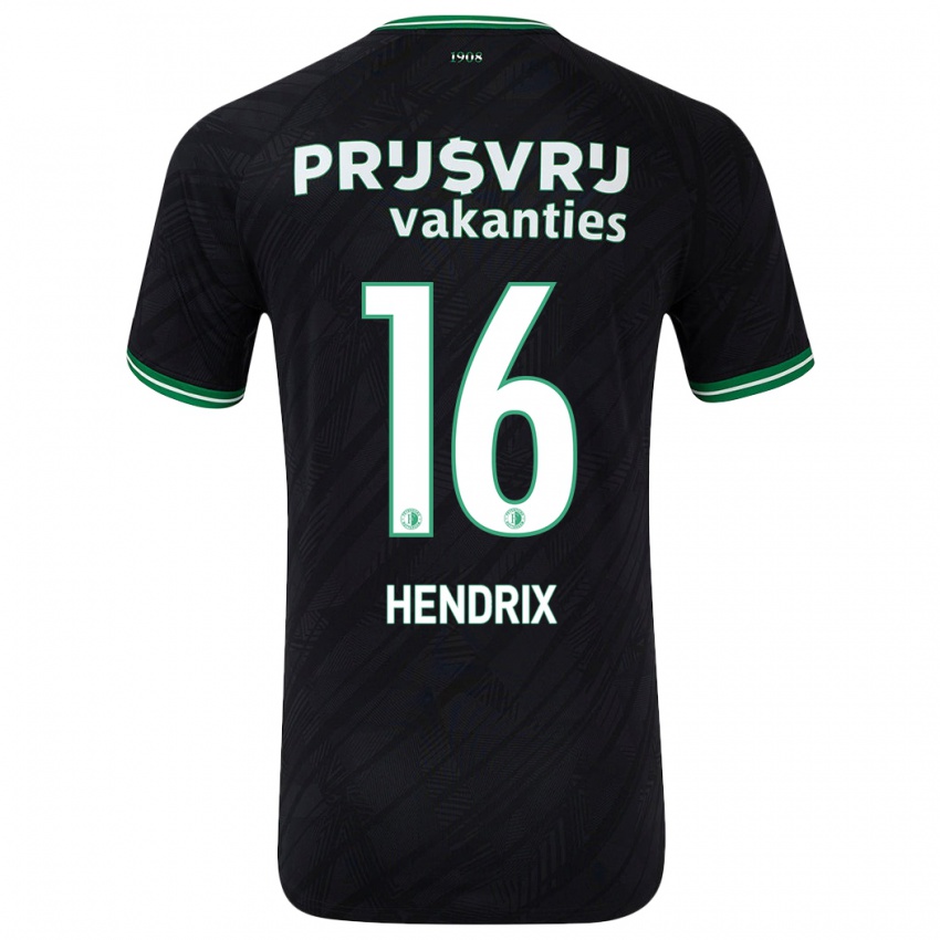 Criança Camisola Jorrit Hendrix #16 Verde Preto Alternativa 2024/25 Camisa Brasil