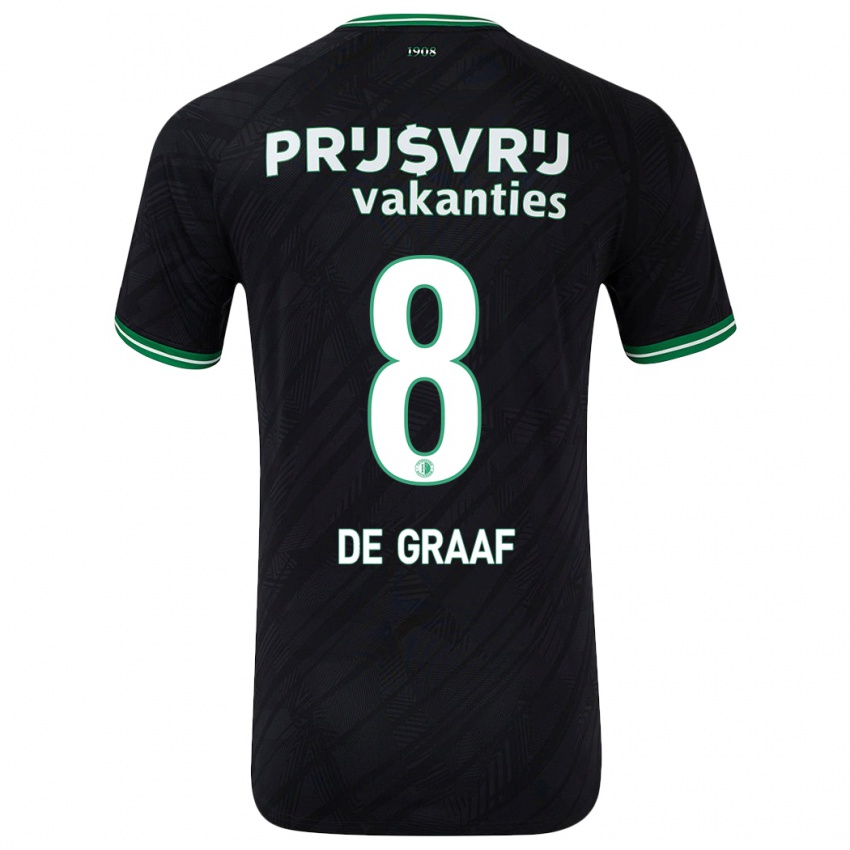 Criança Camisola Esmee De Graaf #8 Verde Preto Alternativa 2024/25 Camisa Brasil