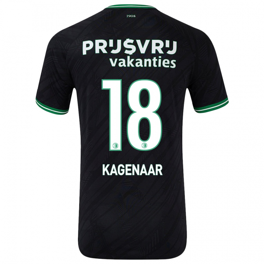 Criança Camisola Isa Kagenaar #18 Verde Preto Alternativa 2024/25 Camisa Brasil