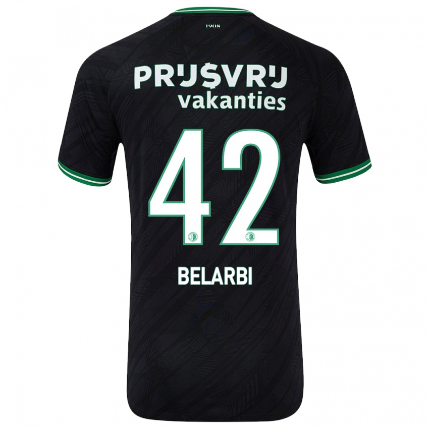 Criança Camisola Abdel Belarbi #42 Verde Preto Alternativa 2024/25 Camisa Brasil