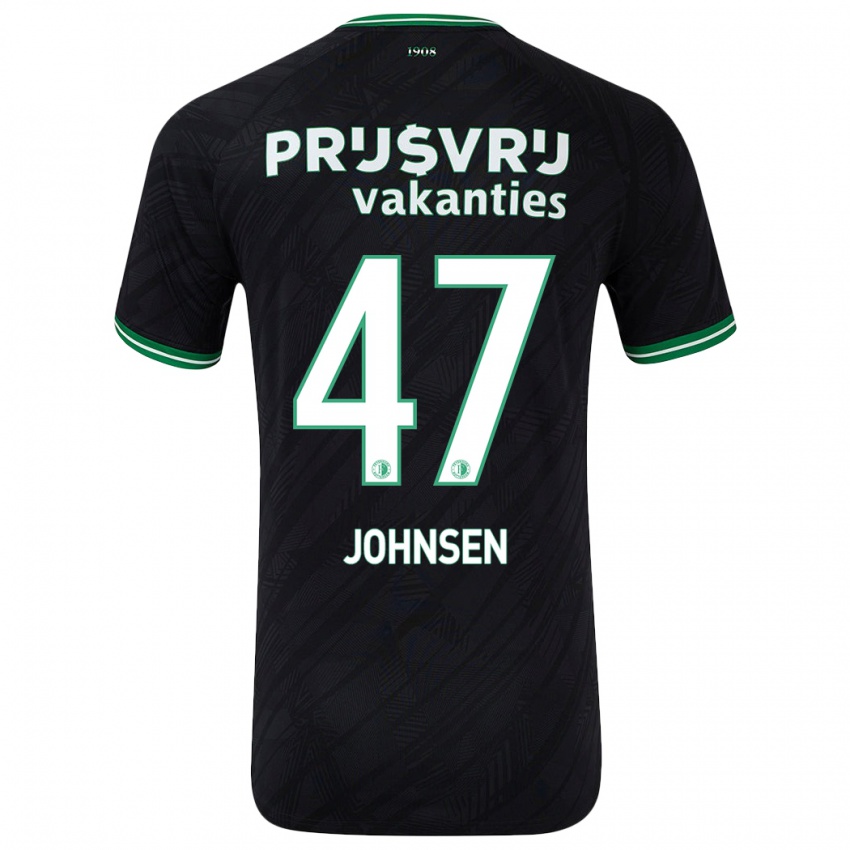 Criança Camisola Mikael Torset Johnsen #47 Verde Preto Alternativa 2024/25 Camisa Brasil