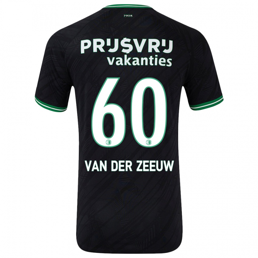 Criança Camisola Twan Van Der Zeeuw #60 Verde Preto Alternativa 2024/25 Camisa Brasil