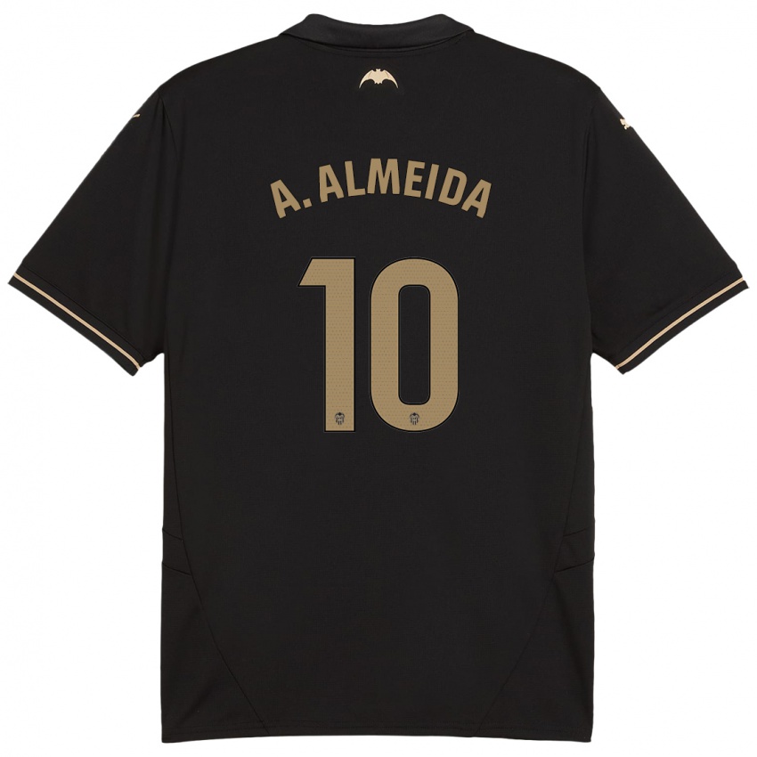 Criança Camisola André Almeida #10 Preto Alternativa 2024/25 Camisa Brasil