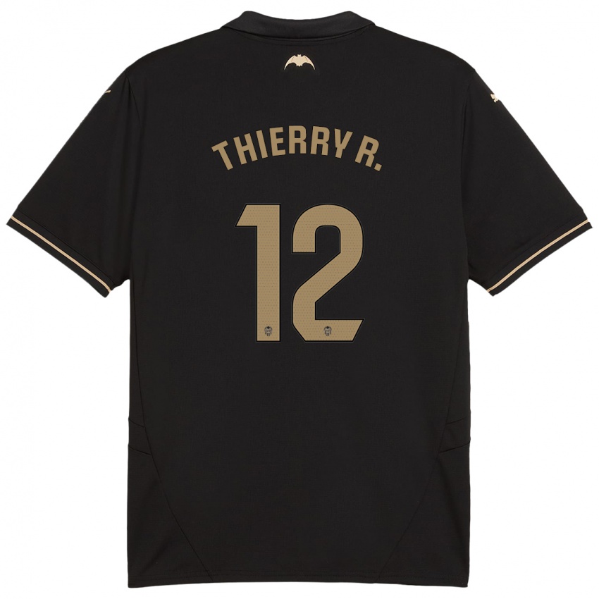 Criança Camisola Thierry Correia #12 Preto Alternativa 2024/25 Camisa Brasil