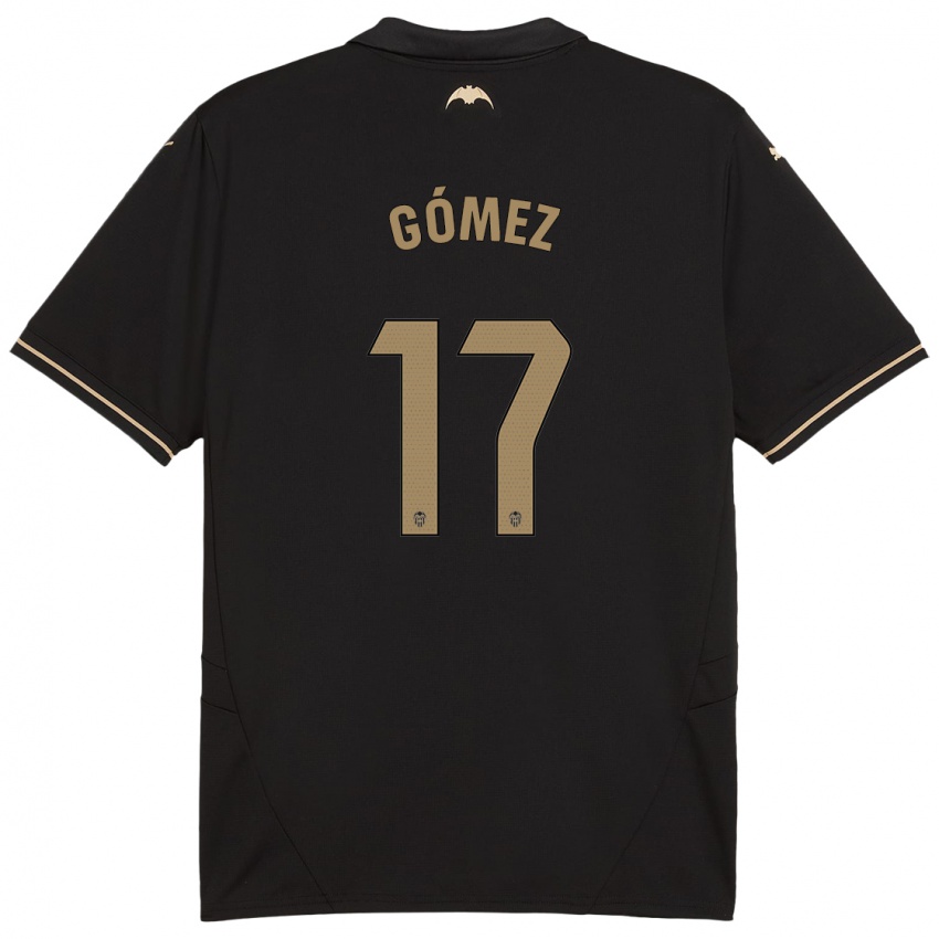 Criança Camisola Dani Gómez #17 Preto Alternativa 2024/25 Camisa Brasil