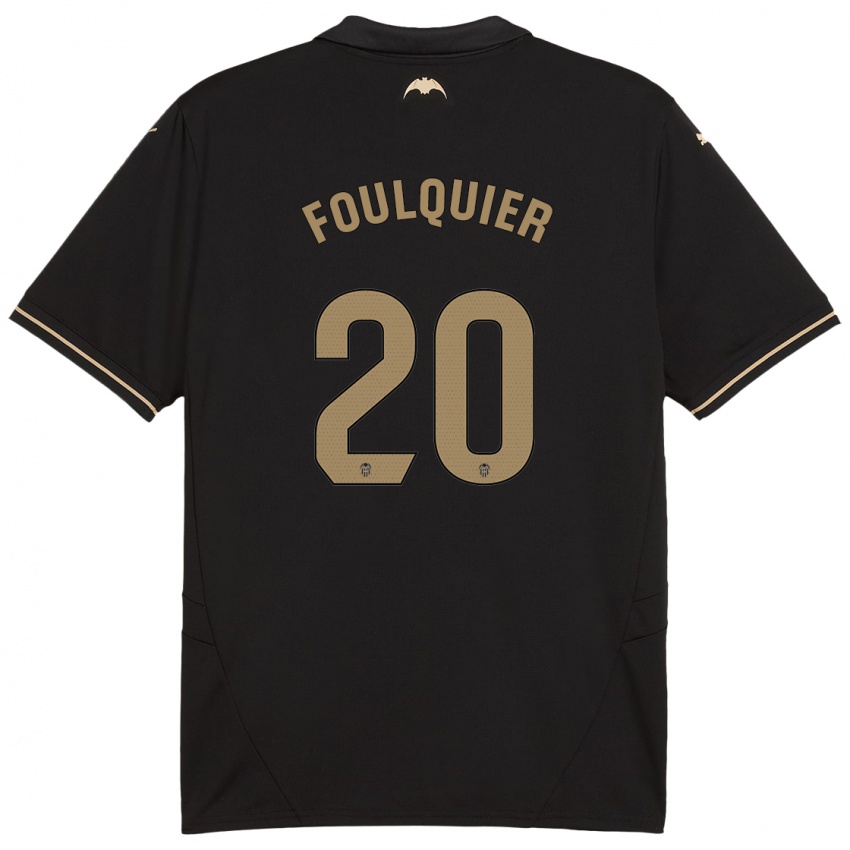 Criança Camisola Dimitri Foulquier #20 Preto Alternativa 2024/25 Camisa Brasil