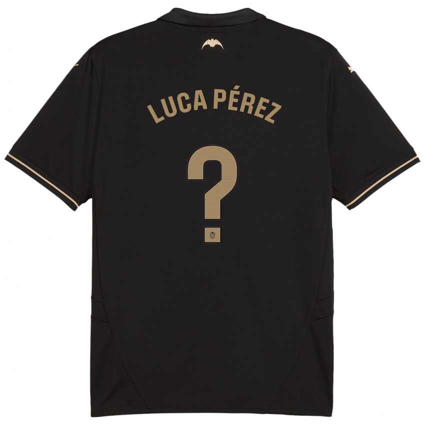 Criança Camisola Simón Luca Pérez #0 Preto Alternativa 2024/25 Camisa Brasil