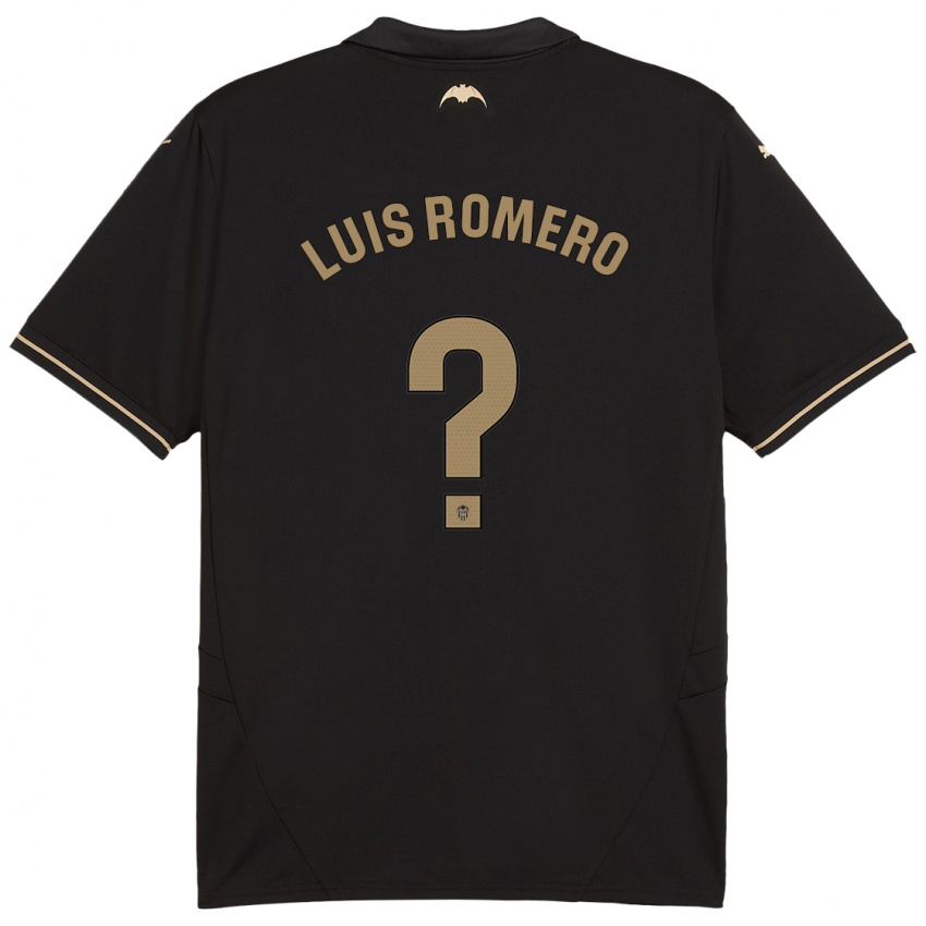 Criança Camisola Luis Romero #0 Preto Alternativa 2024/25 Camisa Brasil