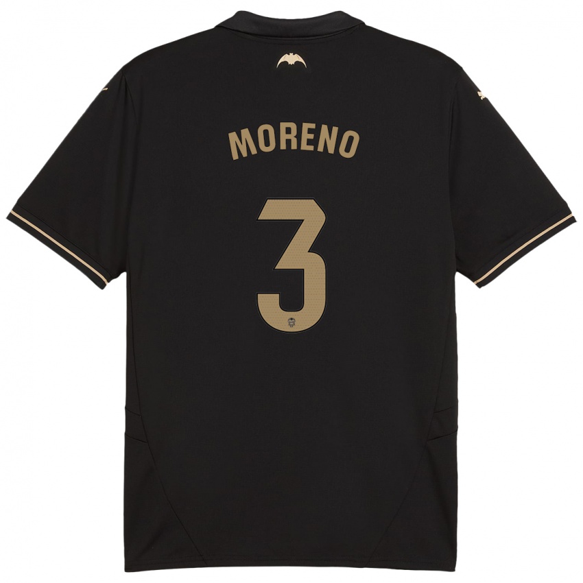 Criança Camisola Diego Moreno #3 Preto Alternativa 2024/25 Camisa Brasil