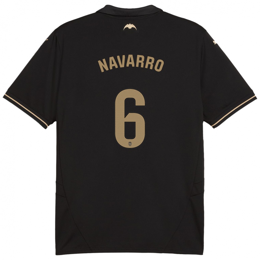 Criança Camisola Javi Navarro #6 Preto Alternativa 2024/25 Camisa Brasil